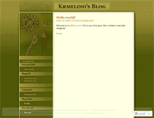 Tablet Screenshot of krmelino.wordpress.com