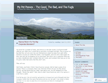 Tablet Screenshot of mypetpeeves.wordpress.com