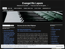 Tablet Screenshot of evangelriclapore.wordpress.com