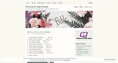 Desktop Screenshot of powerintheword.wordpress.com