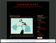 Tablet Screenshot of fesyengaya.wordpress.com