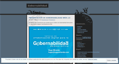 Desktop Screenshot of gobernabilidad.wordpress.com