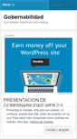 Mobile Screenshot of gobernabilidad.wordpress.com