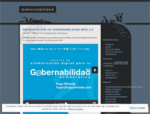 Tablet Screenshot of gobernabilidad.wordpress.com