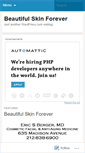 Mobile Screenshot of beautifulskinforever.wordpress.com
