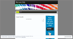 Desktop Screenshot of mylovegirls.wordpress.com