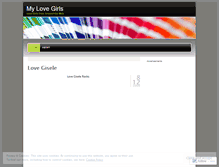 Tablet Screenshot of mylovegirls.wordpress.com