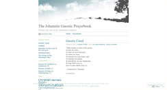 Desktop Screenshot of gnosticprayerbook.wordpress.com