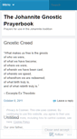 Mobile Screenshot of gnosticprayerbook.wordpress.com