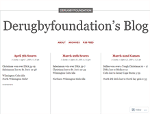 Tablet Screenshot of derugbyfoundation.wordpress.com