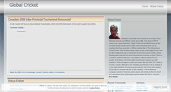 Desktop Screenshot of globalcricket.wordpress.com
