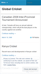 Mobile Screenshot of globalcricket.wordpress.com