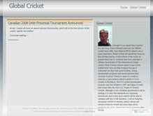 Tablet Screenshot of globalcricket.wordpress.com