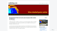 Desktop Screenshot of cadizblog.wordpress.com