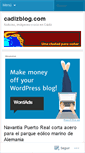 Mobile Screenshot of cadizblog.wordpress.com