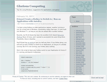 Tablet Screenshot of gloriouscomputing.wordpress.com