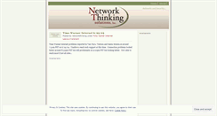 Desktop Screenshot of networkthinking.wordpress.com