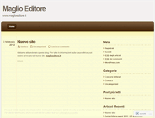 Tablet Screenshot of maglioeditore.wordpress.com