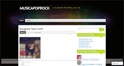 Desktop Screenshot of musicapoprock.wordpress.com