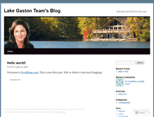Tablet Screenshot of lakegastonteam.wordpress.com