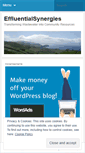 Mobile Screenshot of effluentialsynergies.wordpress.com