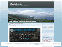 Tablet Screenshot of effluentialsynergies.wordpress.com