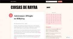 Desktop Screenshot of coisasderayra.wordpress.com