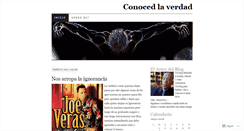 Desktop Screenshot of conocedlaverdad.wordpress.com