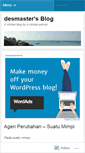 Mobile Screenshot of desmaster.wordpress.com
