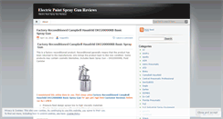 Desktop Screenshot of electricpaintspraygun.wordpress.com