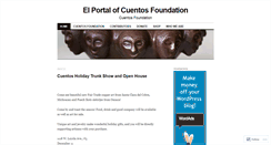 Desktop Screenshot of cuentosfoundation.wordpress.com