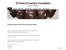 Tablet Screenshot of cuentosfoundation.wordpress.com