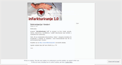 Desktop Screenshot of infarkturiranje.wordpress.com