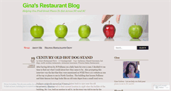 Desktop Screenshot of ginasrestaurantnews.wordpress.com