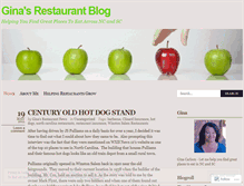 Tablet Screenshot of ginasrestaurantnews.wordpress.com