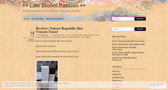 Desktop Screenshot of latebloompassion.wordpress.com