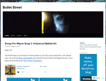 Tablet Screenshot of bulletstreet.wordpress.com