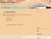 Tablet Screenshot of luckypy.wordpress.com