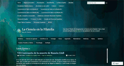 Desktop Screenshot of cienciayfilatelia.wordpress.com