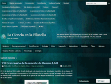 Tablet Screenshot of cienciayfilatelia.wordpress.com