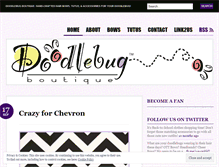 Tablet Screenshot of doodlebugbows.wordpress.com