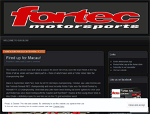 Tablet Screenshot of fortecmotorsport.wordpress.com