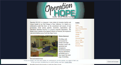 Desktop Screenshot of operationhopeorg.wordpress.com