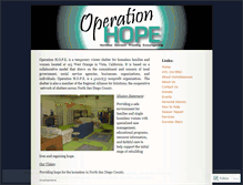 Tablet Screenshot of operationhopeorg.wordpress.com