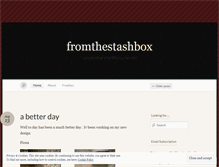 Tablet Screenshot of fromthestashbox.wordpress.com