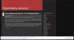 Desktop Screenshot of potentiallyamoral.wordpress.com