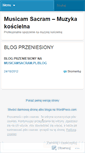 Mobile Screenshot of musicamsacram.wordpress.com