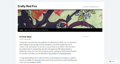 Desktop Screenshot of craftyredfox.wordpress.com