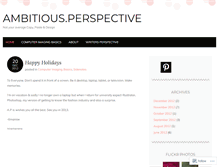 Tablet Screenshot of ambitiousperspective.wordpress.com