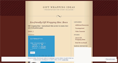 Desktop Screenshot of giftwrappingideas.wordpress.com